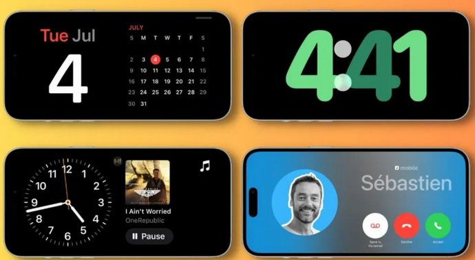石棉苹果手机维修分享iOS17横屏充电待机显示有什么好处 