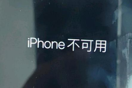 石棉苹果服务网点分享锁屏界面显示“iPhone 不可用”如何解决 